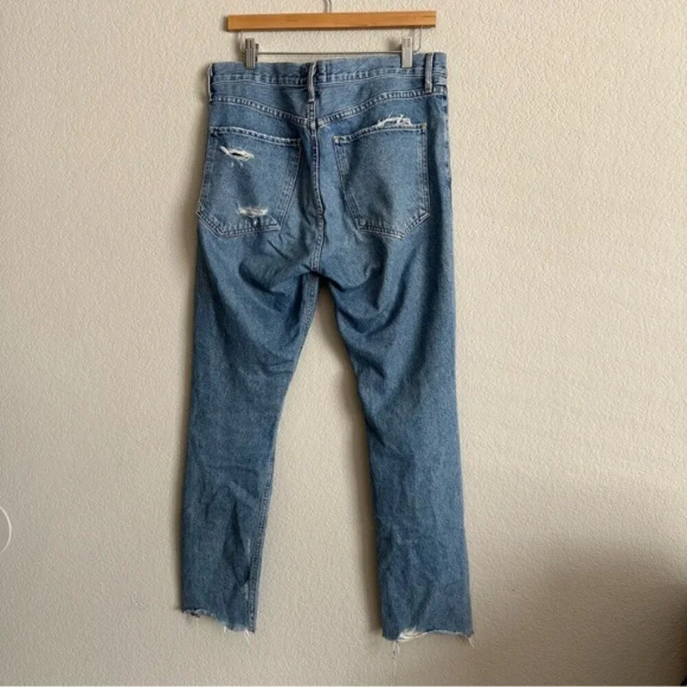 Agolde Feel Good Jamie Distressed Organic Cotton High Rise Button Fly Jeans 29 - Picture 3 of 15